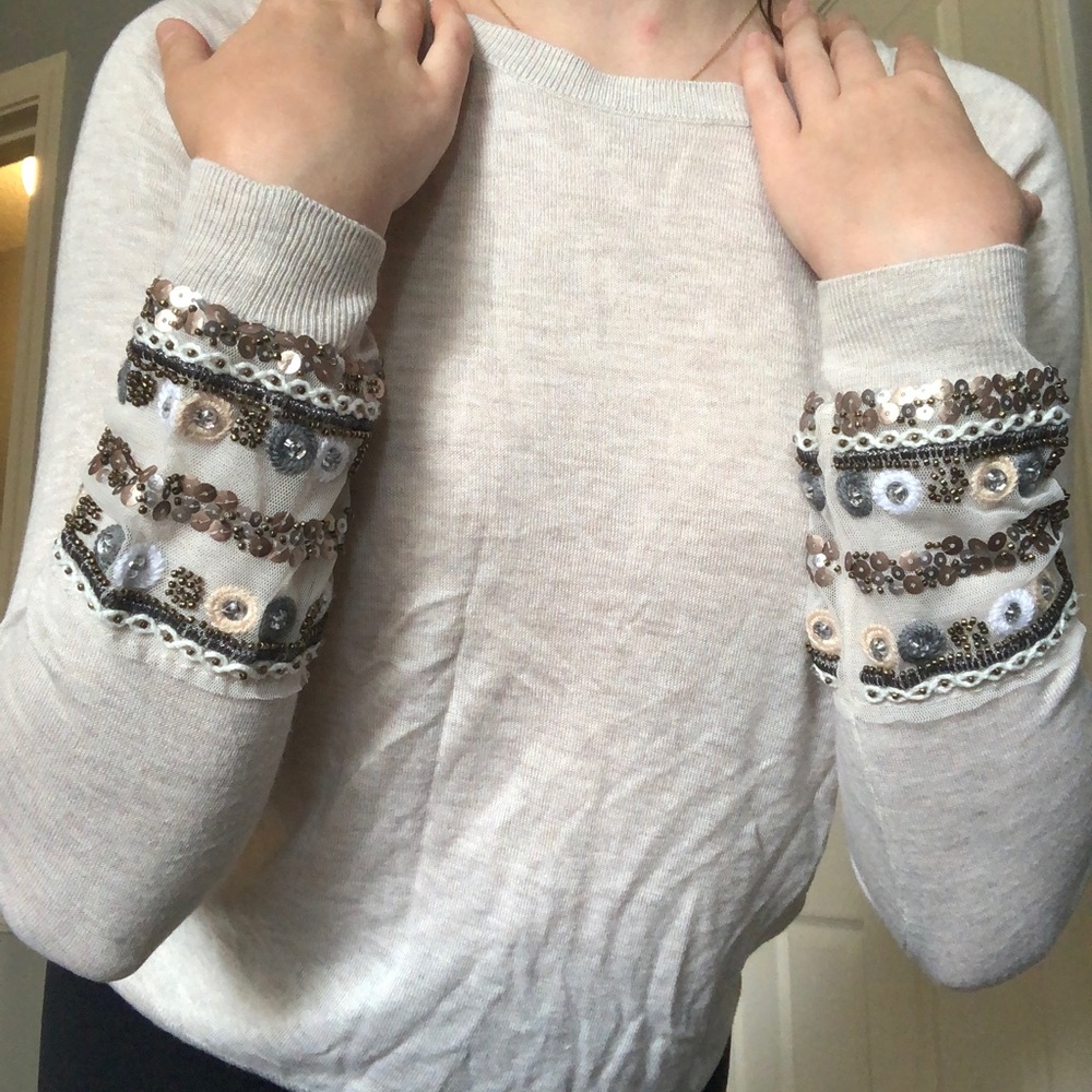 Beaded sweater